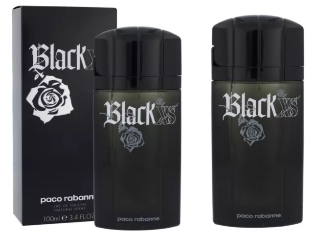 PACO RABANNE BLACK XS Eau de Toilette Spray Fragrance Parfum Versiegelt 100ML 2