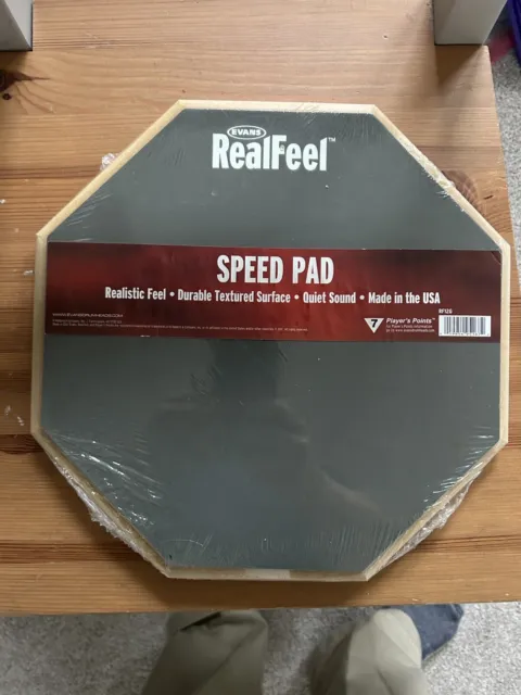Evans RealFeel 2-Sided Speed and Workout Drum Pad Gray 12 in