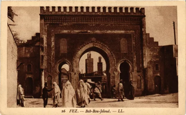 CPA AK FEZ - Bab Bou Jeloud MAROC (796442)