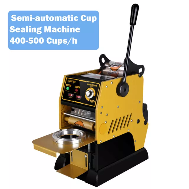 Semi-Automatic Cup Sealing Machine Cup Sealer Coffee Bubble Tea 400-500 Cups/h