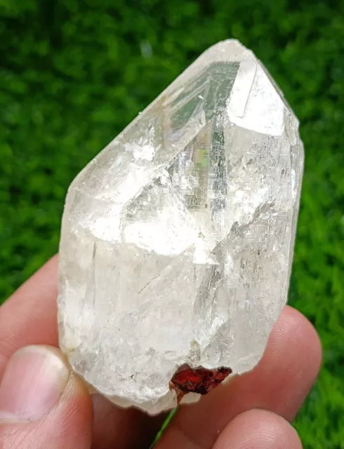 78 GM Gravé Spessartine Garnet (deux) Cristaux sur Quartz Clair - skardu...