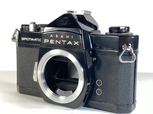 [ EXC+ 5] Pentax Spotmatic Sp 35mm SLR Carrete Cámara Solo Negro De Japón