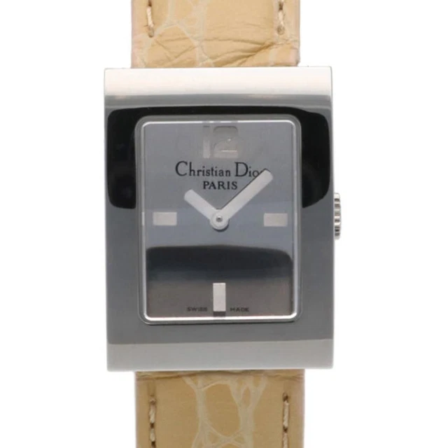 Christian Dior Maris Quartz Stainless Analog Ladies Watch Pre-Owned [b0302]