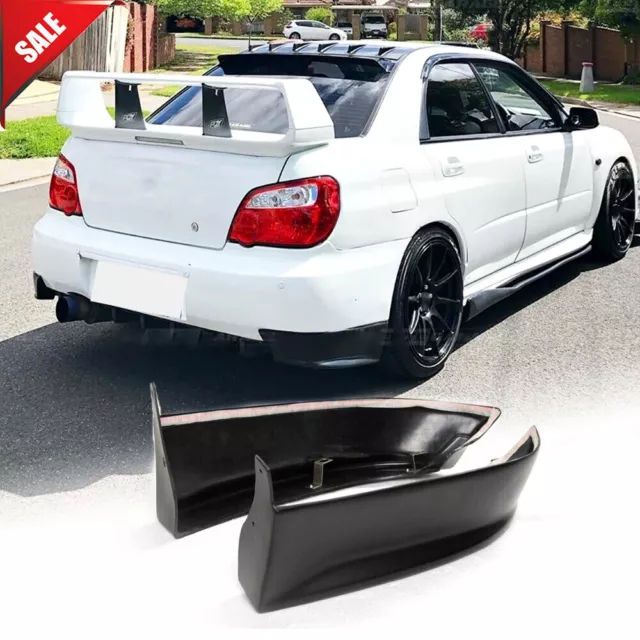 Fit For Subaru Impreza WRX 2003-2005 Rear Bumper Splitters Lip Flaps Apron Black