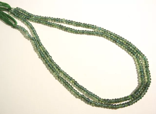 edelsteine24 Echter Apatit Strang grün Linsen3,7-5mm / 40cm tolle Farbe! Apa-b1