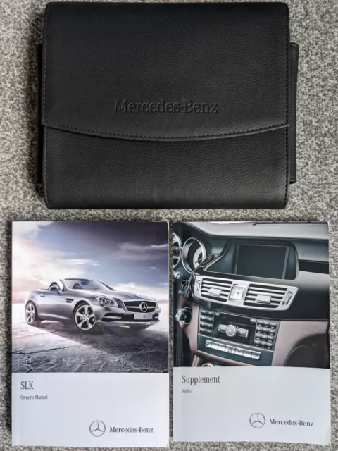 Mercedes Benz Slk Class (R172 2011-2015) Handbook Owners Manual Pack Dated 2012