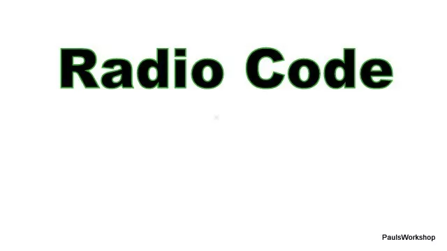 Radio Code - > Prozessor auslesen -  KEY CODE 2