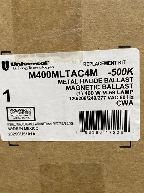 Universal Lighting Technologies M400MLTAC4M-500K Magnetic Ballast Replacement