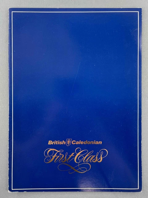 BRITISH CALEDONIAN VINTAGE First Class Airline Menu London - New York ...