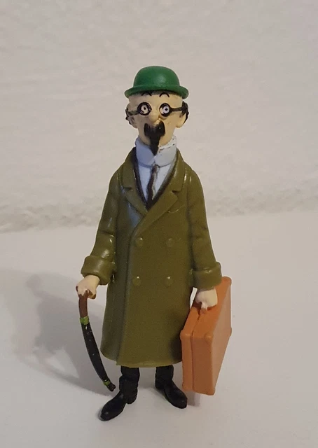 FIGURINE PVC BELVISON ESSO TINTIN KUIFJE HERGE 1973 : LE PROFESSEUR TOURNESOL