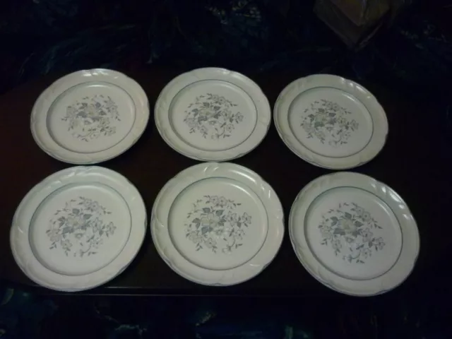 Set Of 6 Vintage Country Ware Ashberry Genuine Stoneware Dinner Plates Japan