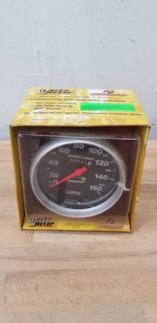 Auto-Meter 3995 5" Sport-Comp Mechanical Speedometer; 0-160 MPH