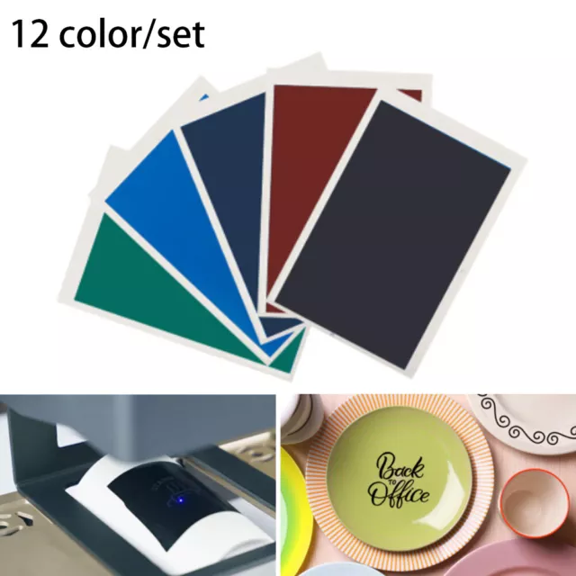 12xCarved Colored Paper For CO2 Fiber Laser Marking Engraving Machine Universal 2