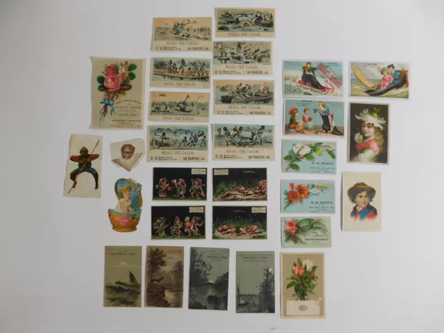 Victorian Trade Card Lot, Nicoll the Tailor, Nolan Bros. More... Misc.