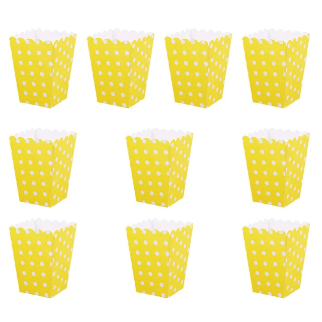10 pz contenitori portaoggetti europei americani scatole popcorn