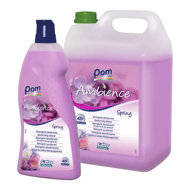 AMBIENCE SPRING Detergente deodorante per tutte le superfici floreale POM 5 Kg.