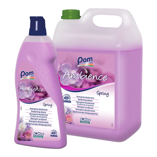 Ambience Spring Detergent Deodorant for All Surfaces Floral Pom 5 KG