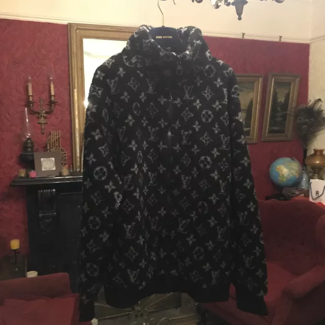 Louis Vuitton Sleeveless Monogram Jacquard Hooded Jacket Size 36 1A8LJB NEW