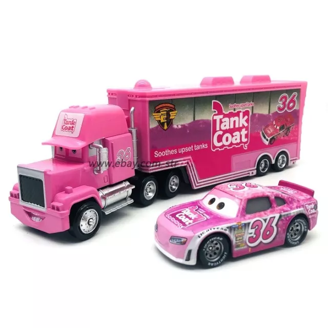 Disney Pixar Cars Tank Coat No.36 Hauler Truck 1:55 Diecast Model Loose Kid Toys