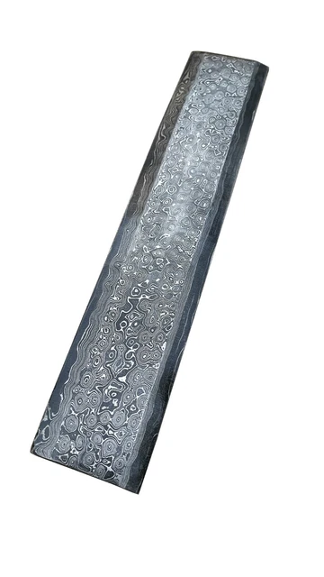 Hand Forged Damascus Steel Billet Bar Raindrop Pattern Making Knife Ah-1064