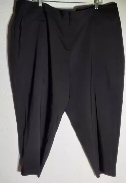 Nwt Apt. 9 Women's Black Mid Rise Curvy Capri Luca Crop Pants Sz 24W Inseam 23.5