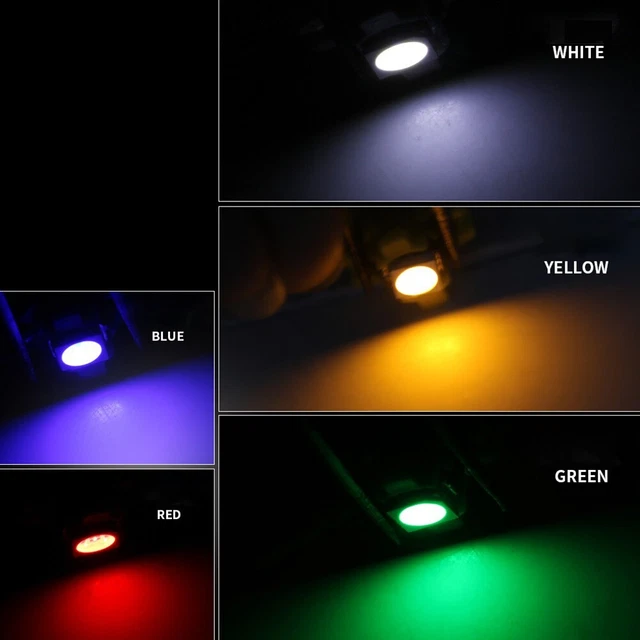 10 Ampoules LED T3 Pour Tableau De Bord Voiture – 12V, Blanc Chaud, Remplacement Simple