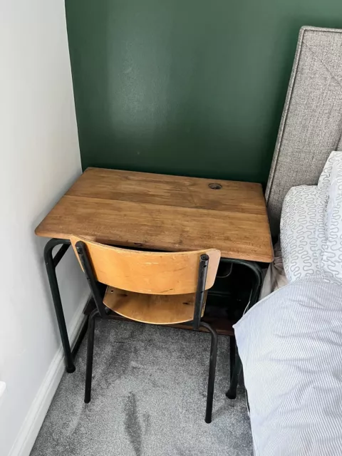 Vintage French School Desk