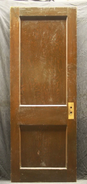 28"x76.5" Antique Vintage Interior SOLID Wood Wooden Closet Pantry Door 2 Panels