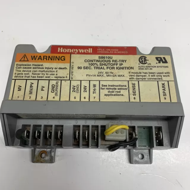 Honeywell S8610U1003 Ignition Control Module S8610U