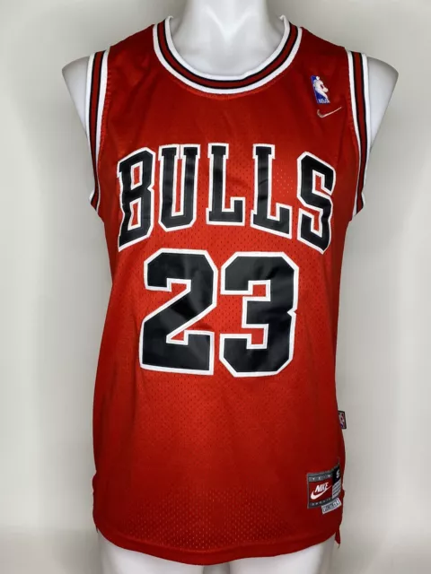Michael Jordan Bulls Nike Vintage Pinstripe Stitched Swingman Jersey  Men's Small