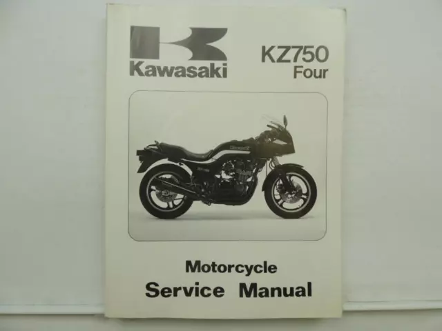 Vintage 1980-1988 Kawasaki Motorcycle Service Manual KZ750 Four L7074