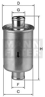 Filtro idraulico da lavoro filtro uomo W811/1 per Steyr Multi 3.4 12->