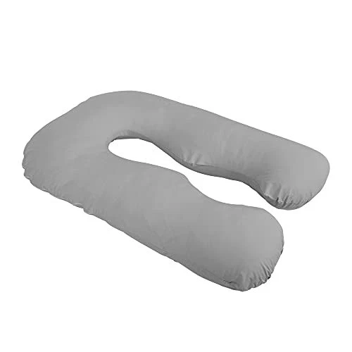 Pregnancy Pillow Cover with Large Zipper, U Shaped Full Body Pillow C...