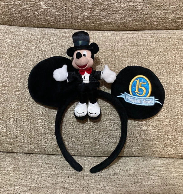 DISNEYLAND PARIS 15TH Anniversary Mickey Mouse Ears 15 Magical Years