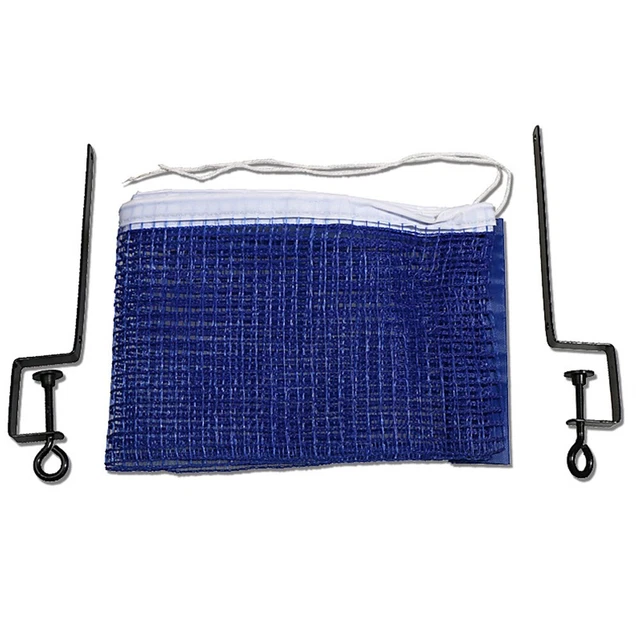 Filet De Tennis De Table Portable Avec Supports De Fixation - Simple Et Robuste En Polyester