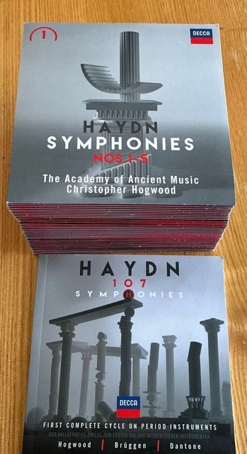HAYDN 107 SYMPHONIES Hogwood Bruggen Dantone Decca 35 CD Box Set