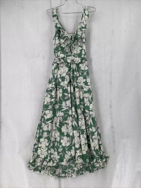 Heartloom Women’s Green Floral Long Dress Size XS