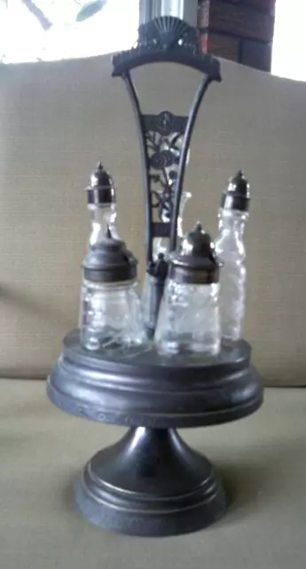 Early 1900's Vintage/ Antique Castor Cruet Set