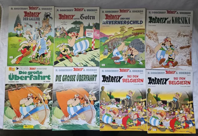 Asterix Comic Sammlung insgesamt 10 Stück Bände aus dem Bereich 1-39