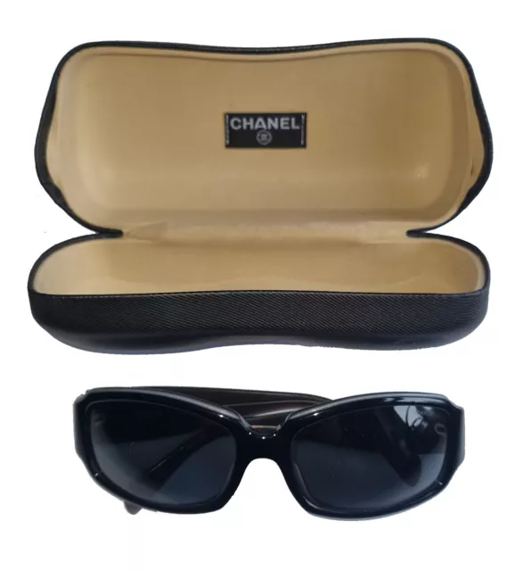 CHANEL LUXURY ITALIAN 5144 C 1137/3F Sunglasses 59-17 130 3N Black
