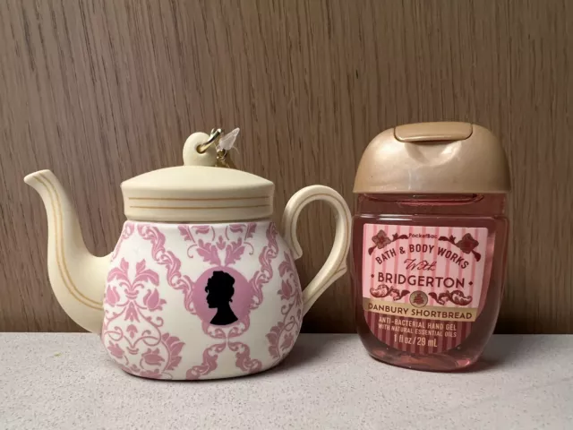 Bath & Body Works BRIDGERTON Netflix Teapot PocketBac Holder & Sanitiser NEW 🫖