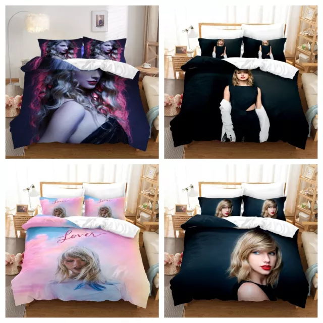 3D Taylor Swift Bettbezug Set Schlafzimmer Mode Bettwäsche Set 135x200 200x200