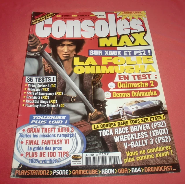 MAGAZINE CONSOLES MAX [n°32 Av 02] PS2 Xbox Gamecube Nintendo JRF EUR 7 ...