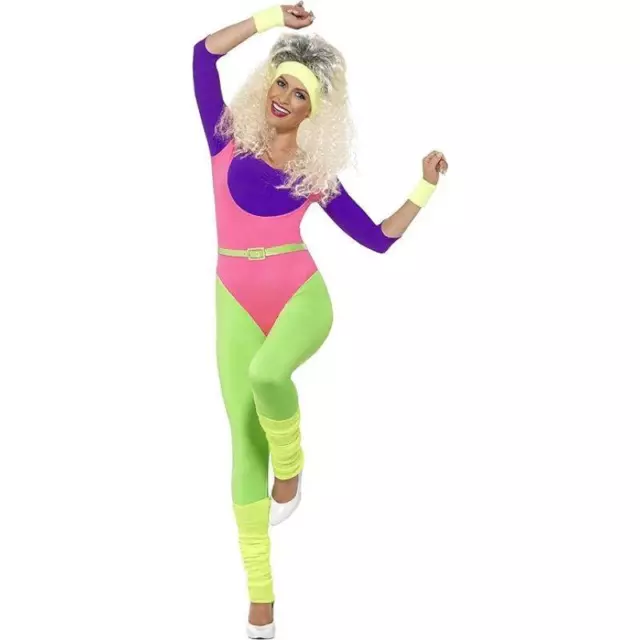 Smiffys 80s Aerobic Workout Women's Fancy Dress Costume