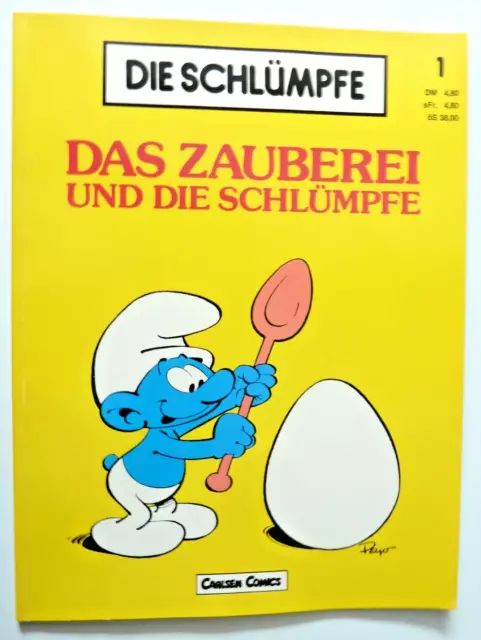 Die Schlümpfe  Das Zauberei und die Schlümpfe Nr.1 / 1982 / Peyo  Carlsen Comics