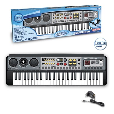 Tastiera con tasti luminosi con lettore mp3 Bontempi Bontempi 16 6120 