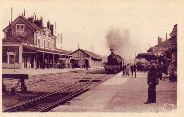 CPA 71 near Chalon-sur-Saône Beaune CHAGNY La GARE Arrival Locomotive Travellers