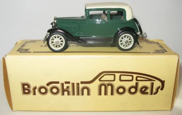 Brooklin 1:43 BRK 3 Green/Black Cream Roof 1930 Ford Model A Victoria MINT