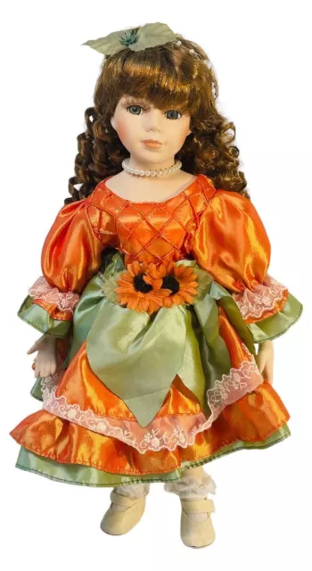 Heritage Signature Collection Porcelain Doll #34855 Heide Harvest Doll