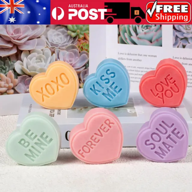 3D Letters Love Silicone Candle Mold DIY Heart Soap Mold for